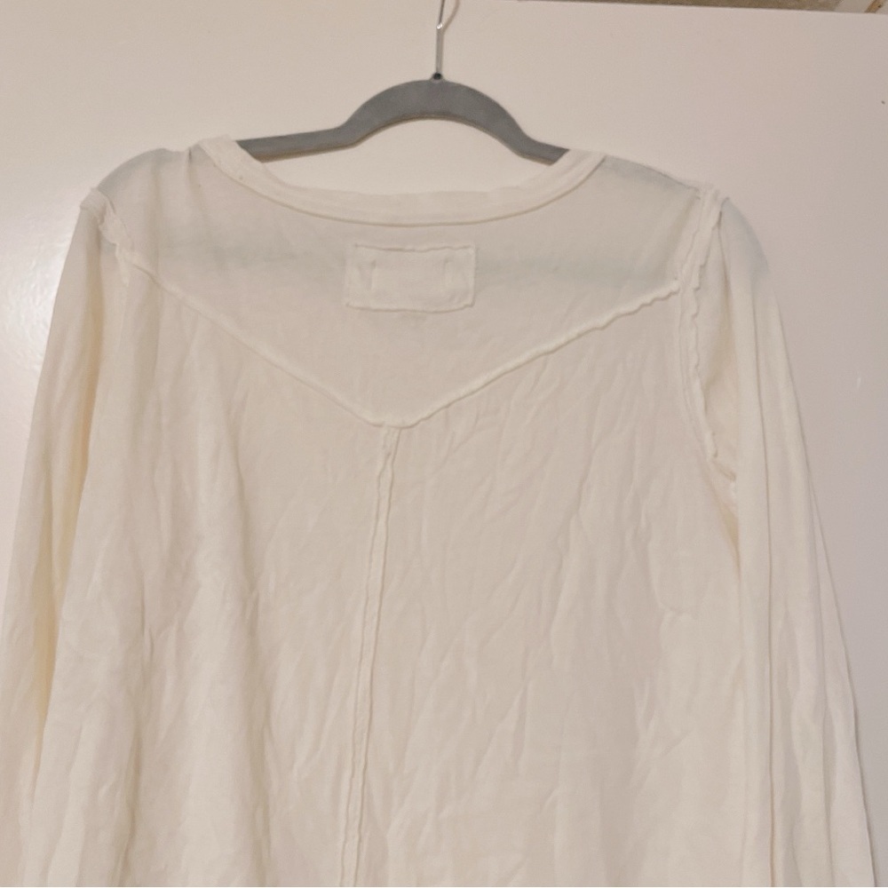 We The Free Off White Long Sleeve T Shirt Size XL - Picture 10 of 12